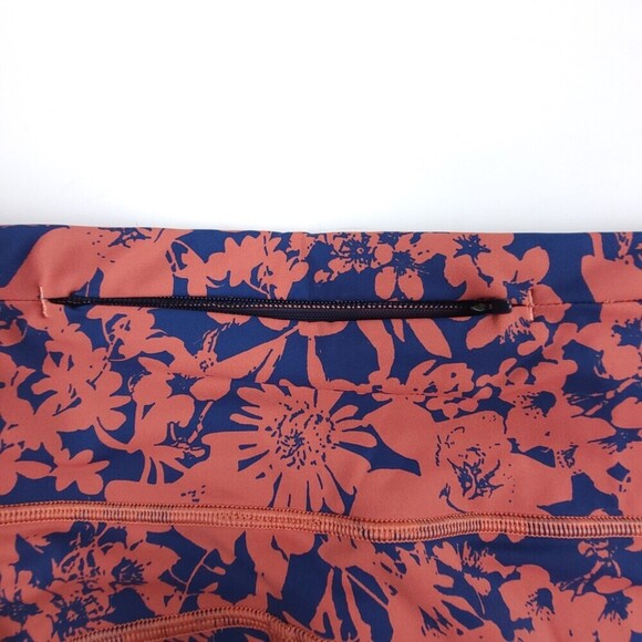 LULULEMON Final Lap Crop 23" Tights Efflorescent Dark Canyon Navy Floral Yoga 6 - Picture 8 of 11